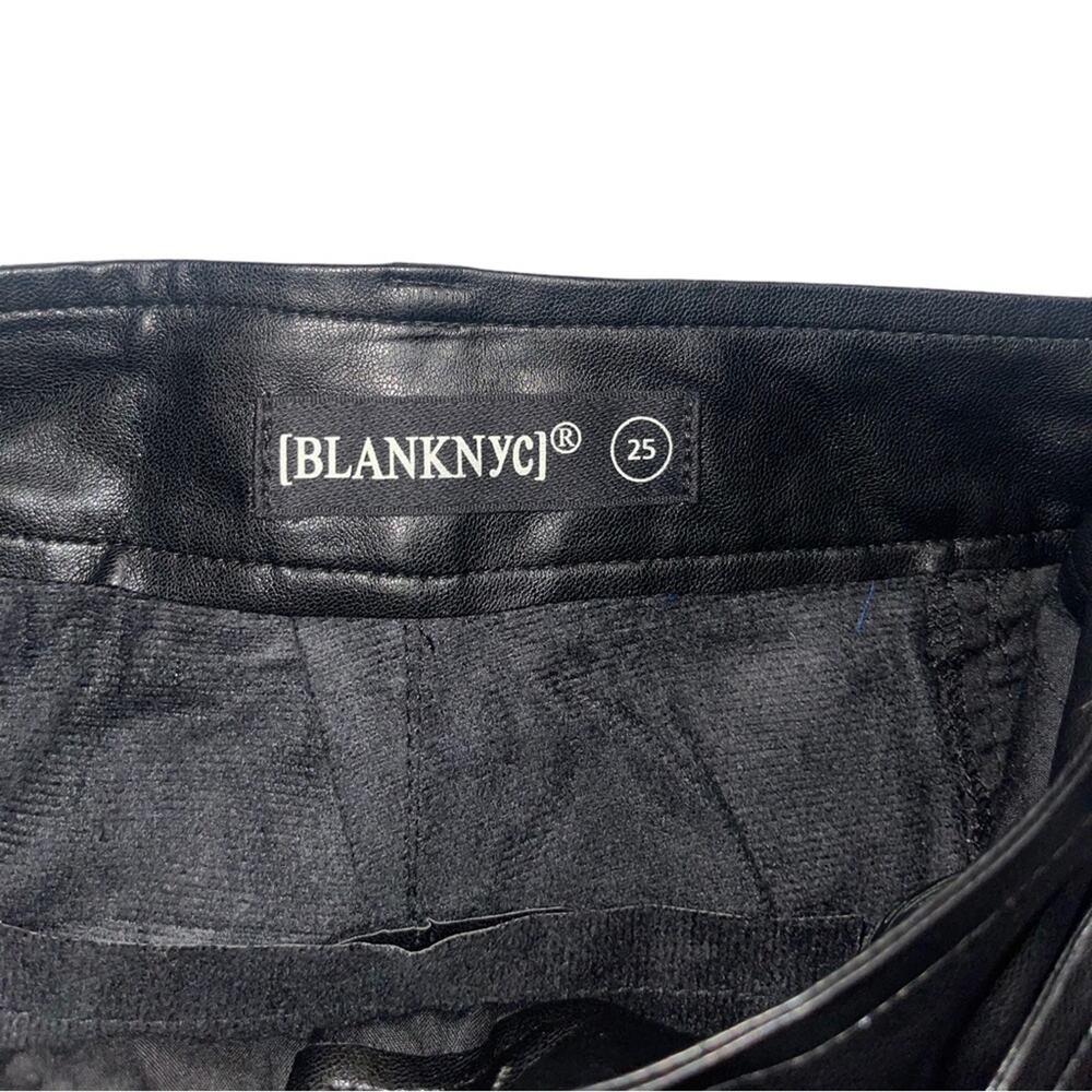 NWT! Blank NYC Off the Record Faux Leather Trouser Pants - Size 25 - Picture 12 of 13